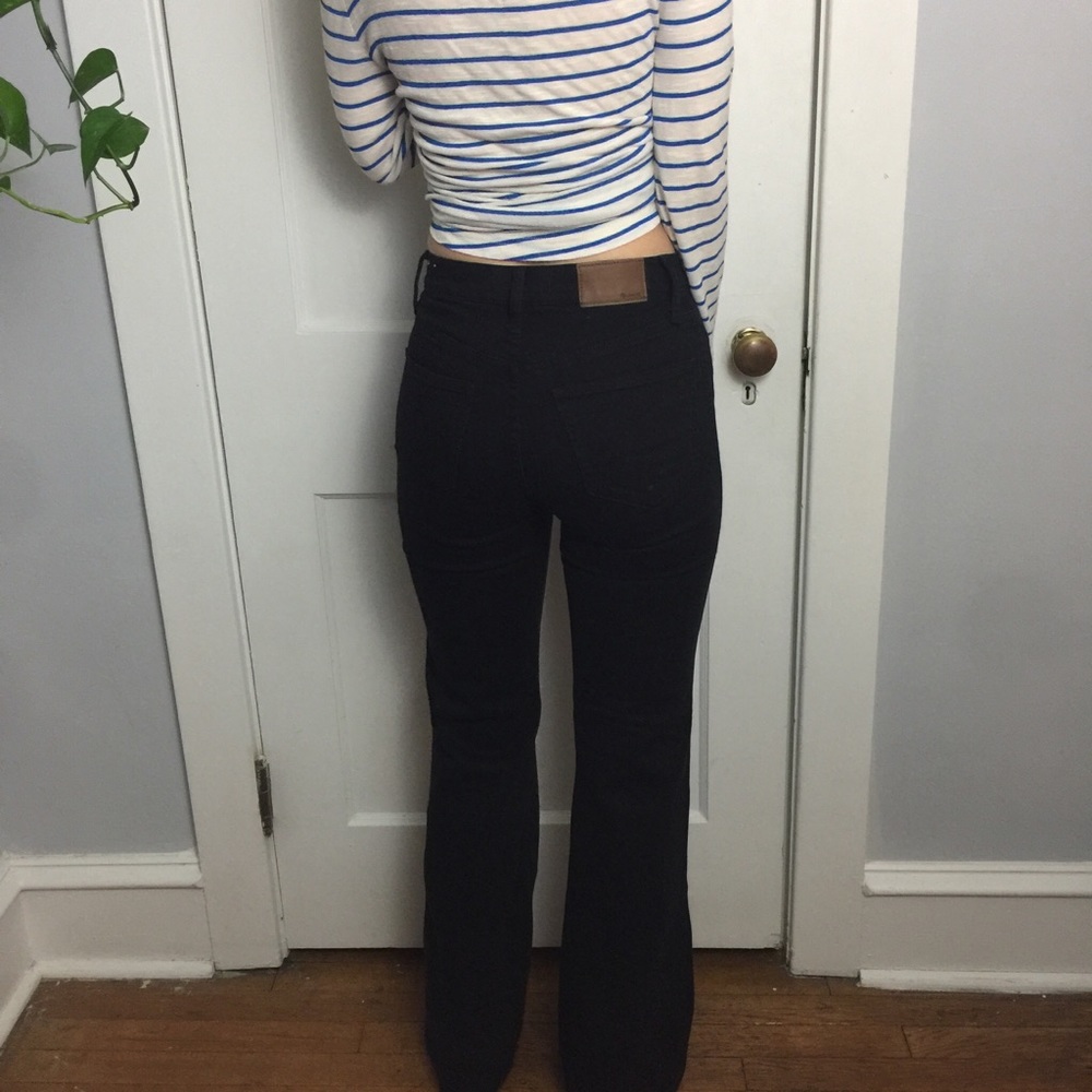 Madewell Black Flea Market Flare Denim Jeans - Picture 7 of 8